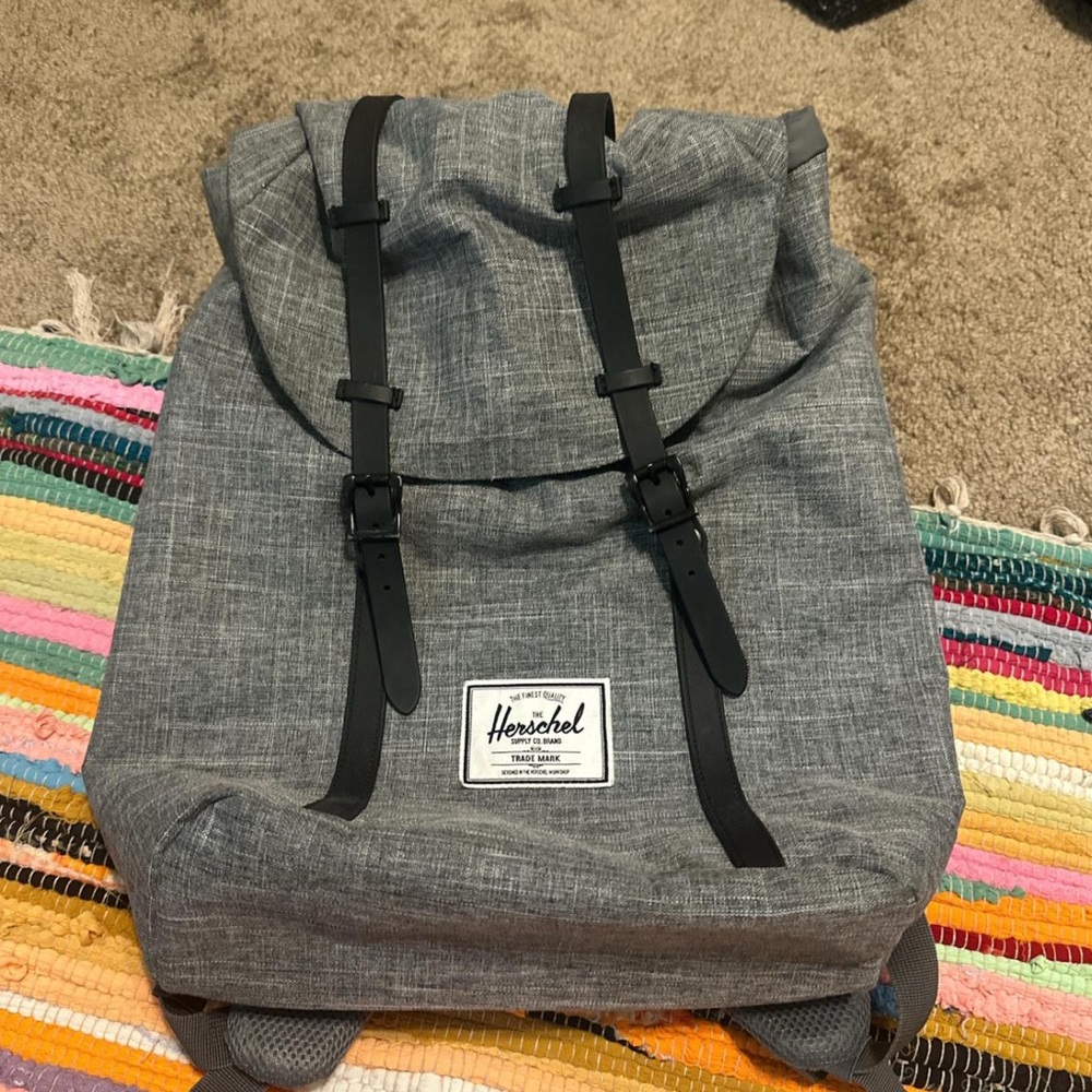 Herschel Supply Company Gray and Black Backpack Minimalist Design